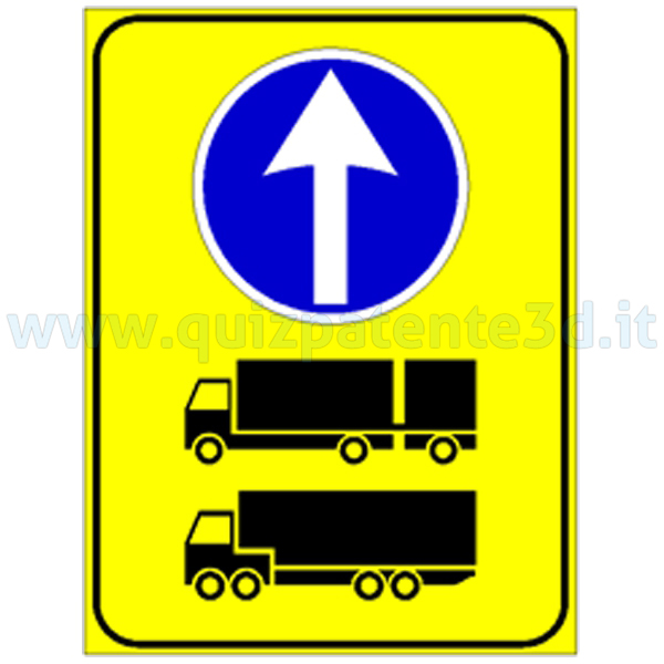 DIREZIONE OBBLIGATORIA PER AUTOTRENI ED AUTOARTICOLATI