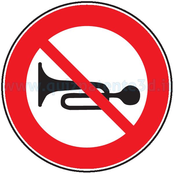 DIVIETO DI SEGNALAZIONI ACUSTICHE