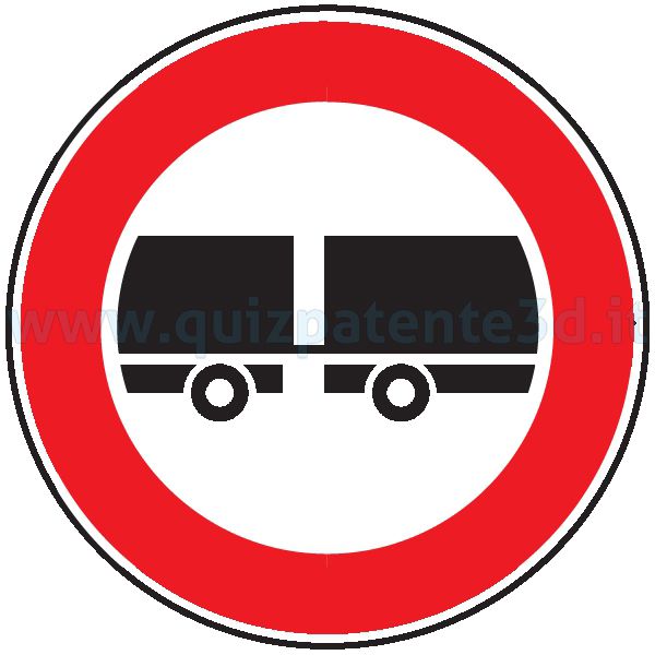 DIVIETO DI TRANSITO AI VEICOLI A MOTORE TRAINANTI UN RIMORCHIO