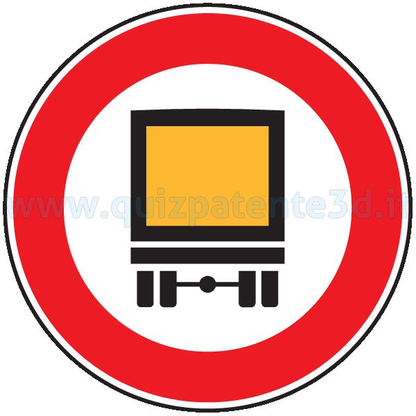 DIVIETO DI TRANSITO AI VEICOLI CHE TRASPORTANO MERCI PERICOLOSE