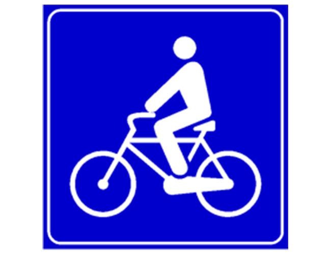 Cartello di attraversamento ciclabile