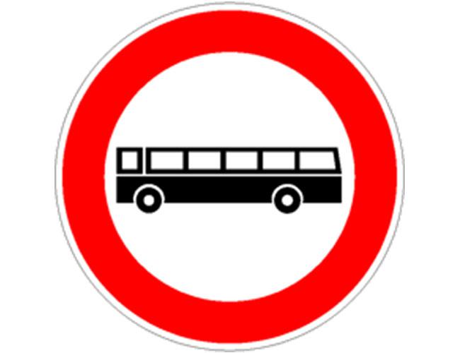 Divieto transito autobus