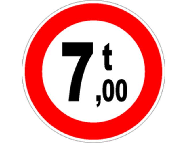 Divieto transito veicoli superiori a 7 t